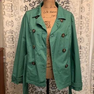 Merona short trench water repellant jacket